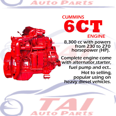6BT 6CT 4BT Подержанные двигатели Cummins Оригинальные хорошие характеристики Стандартный размер