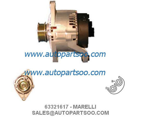 Хорошая цена 63321361 63321617 - Генератор MARELLI 12В 75А онлайн