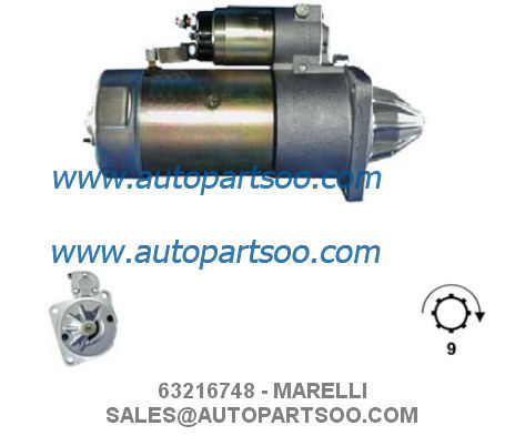 Хорошая цена 63216748 MT67DB - Стартер MARELLI 24 В 4 кВт 9T MOTORES DE ARRANQUE онлайн